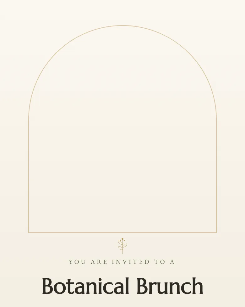 Botanical Brunch invitation design