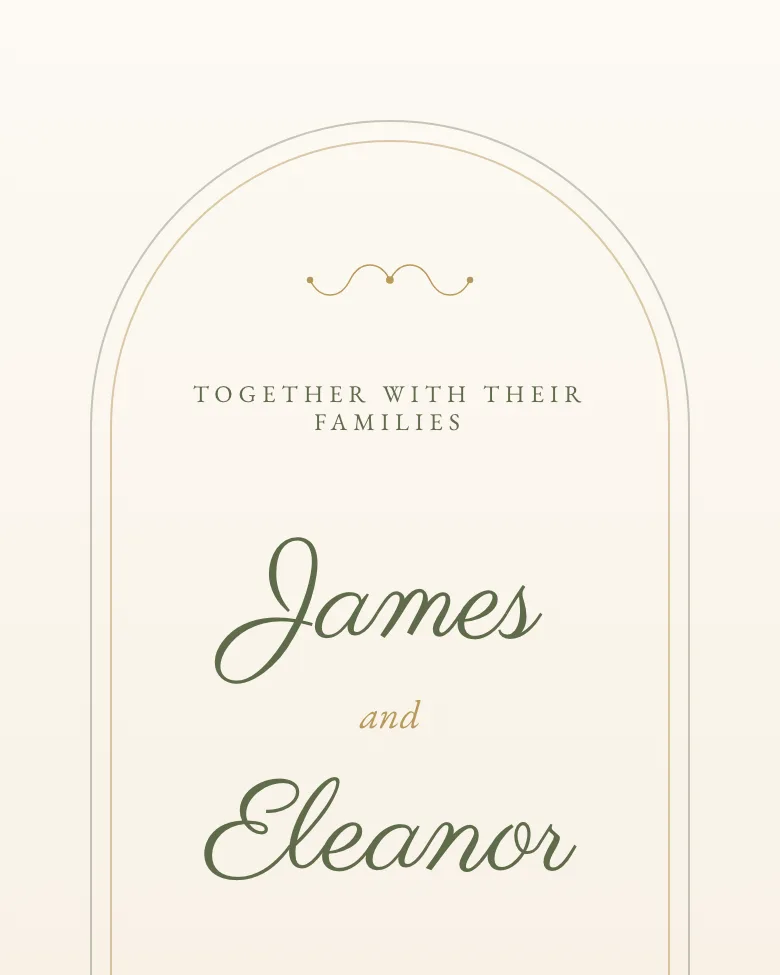 Ivory Garden invitation design