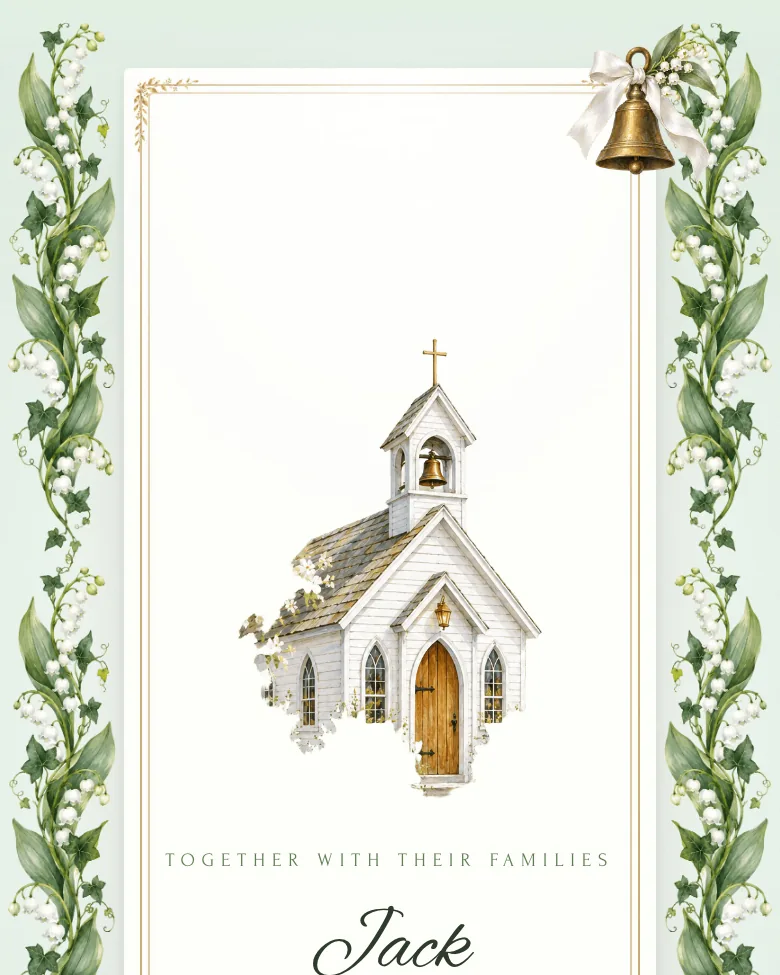 Lily Chapel invitation design