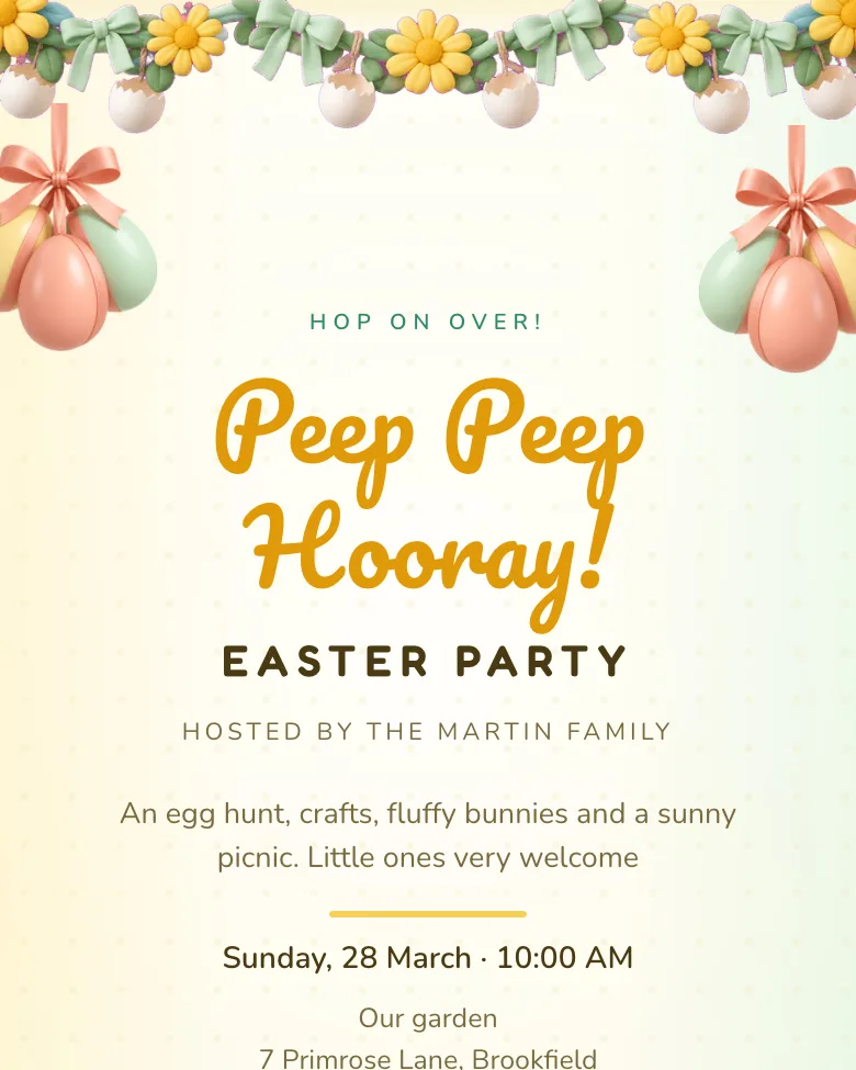 Little Chicks invitation design