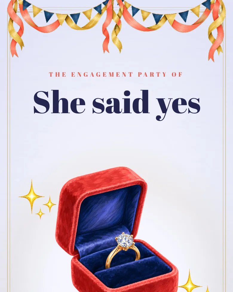 Ring Box invitation design