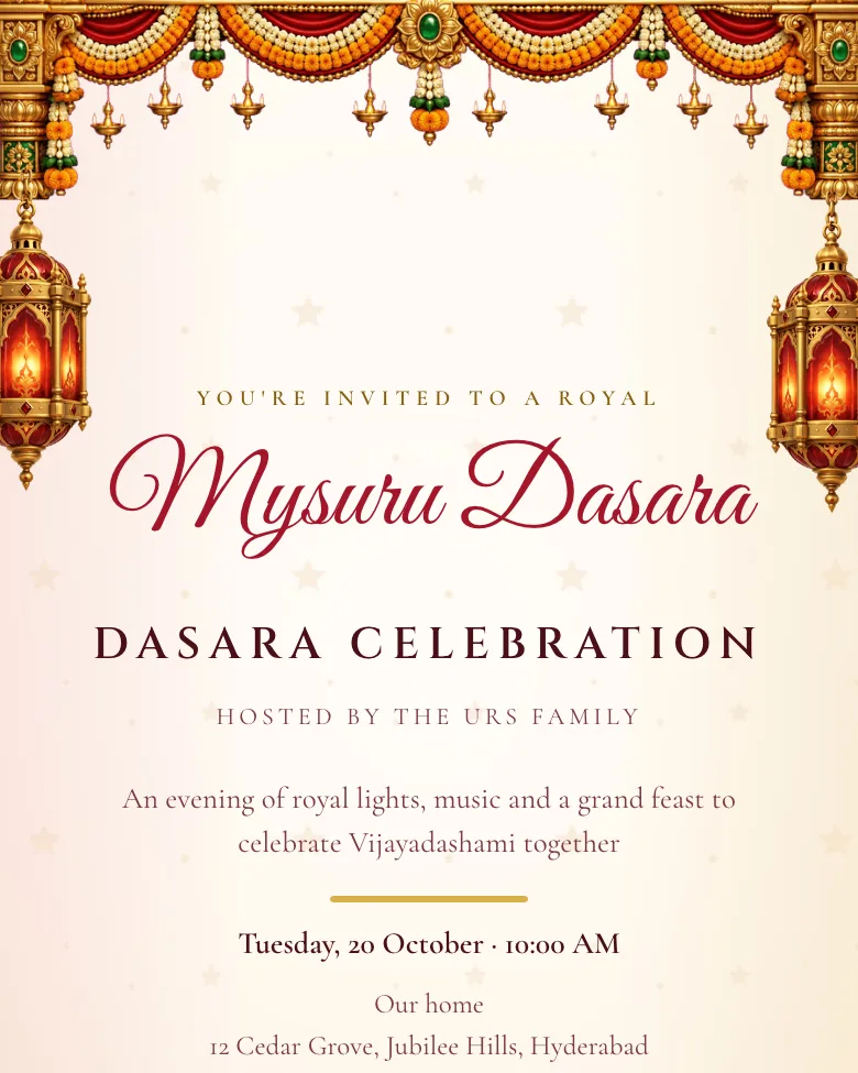 Royal Elephant invitation design