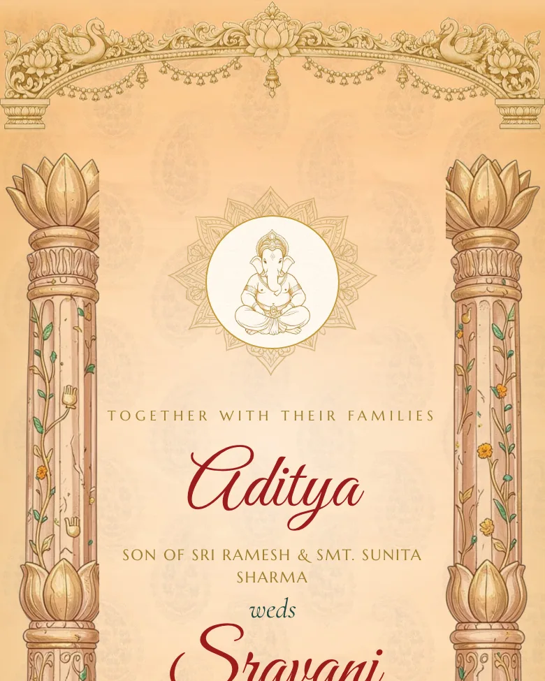 Vaibhavam invitation design